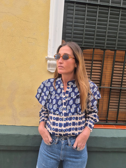 Blusa dos estampados Aura