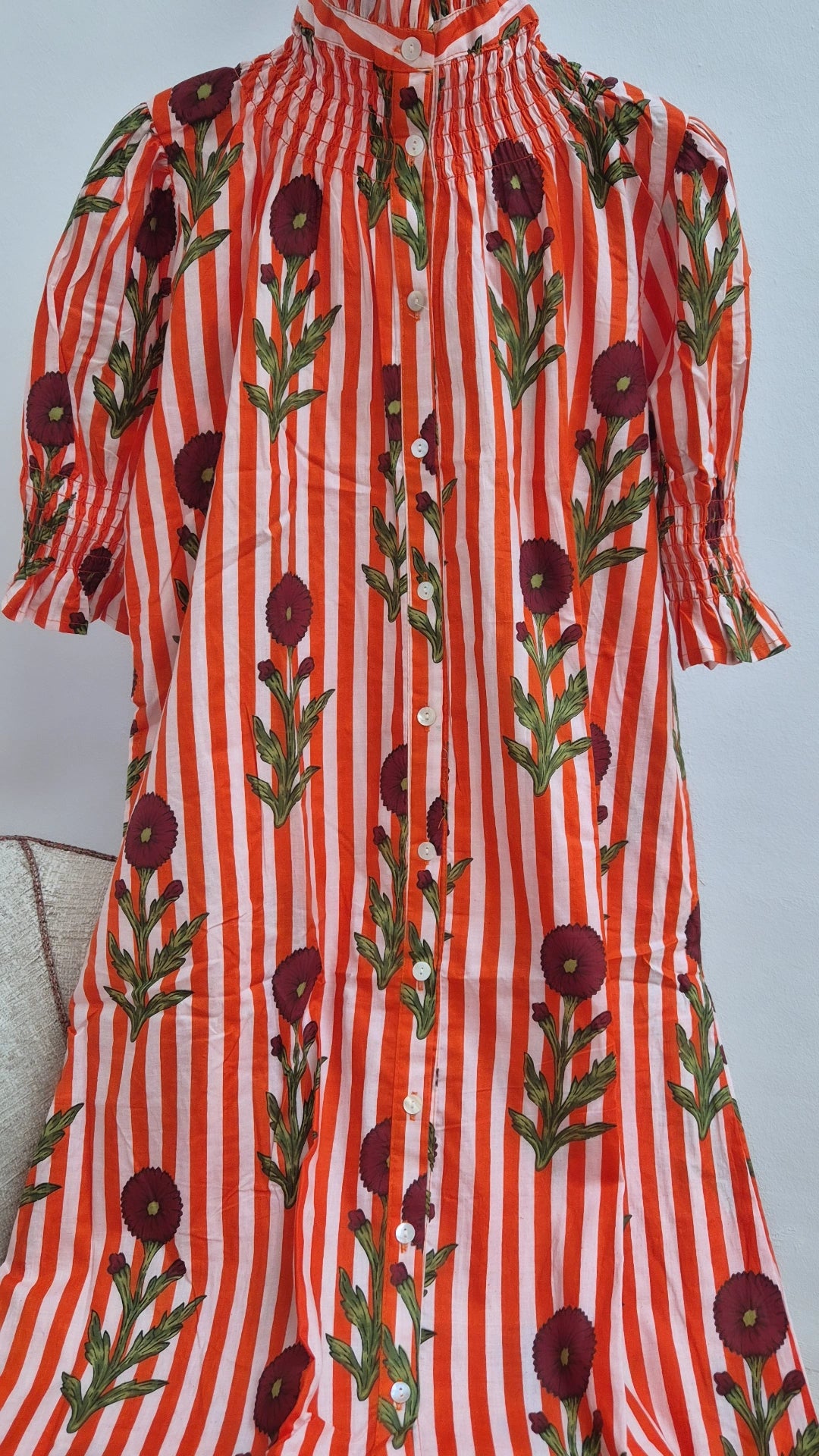 Vestido Florelia manga corta W