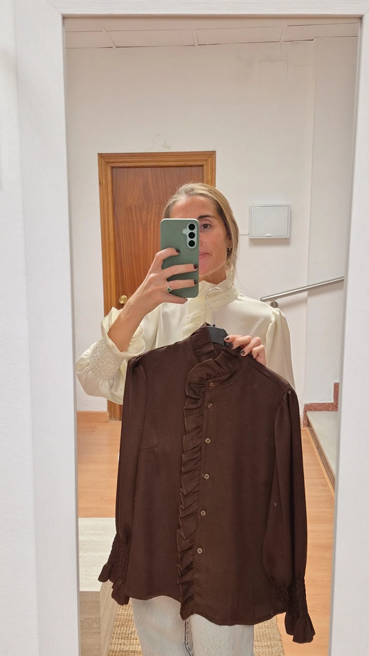Blusa Carmela marrón