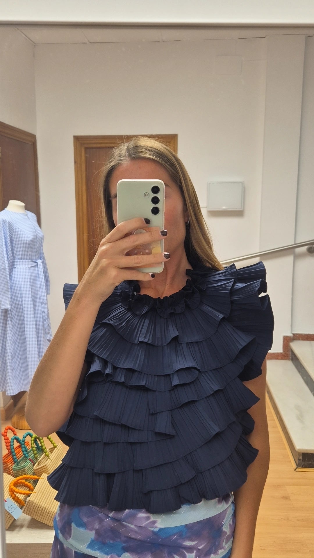 Blusa Java azul marino