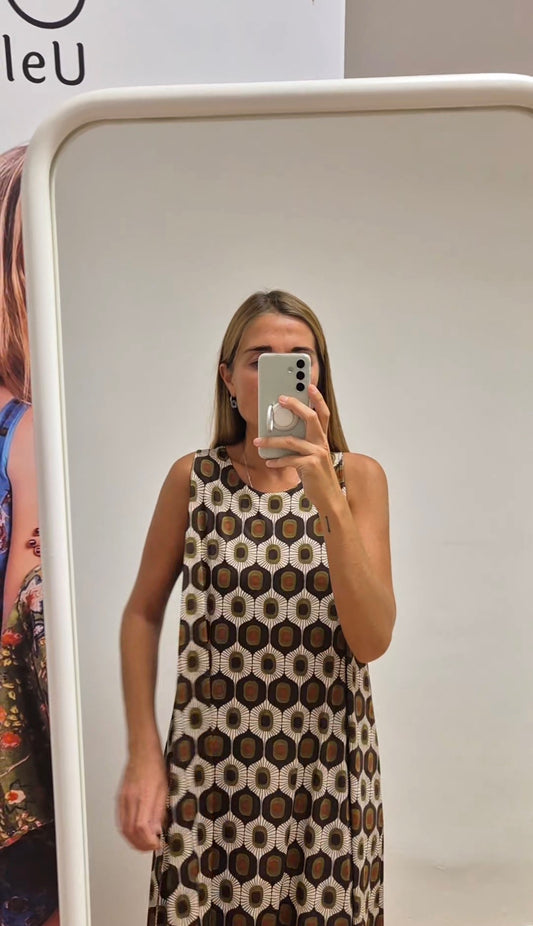 Vestido circonitas punto de seda