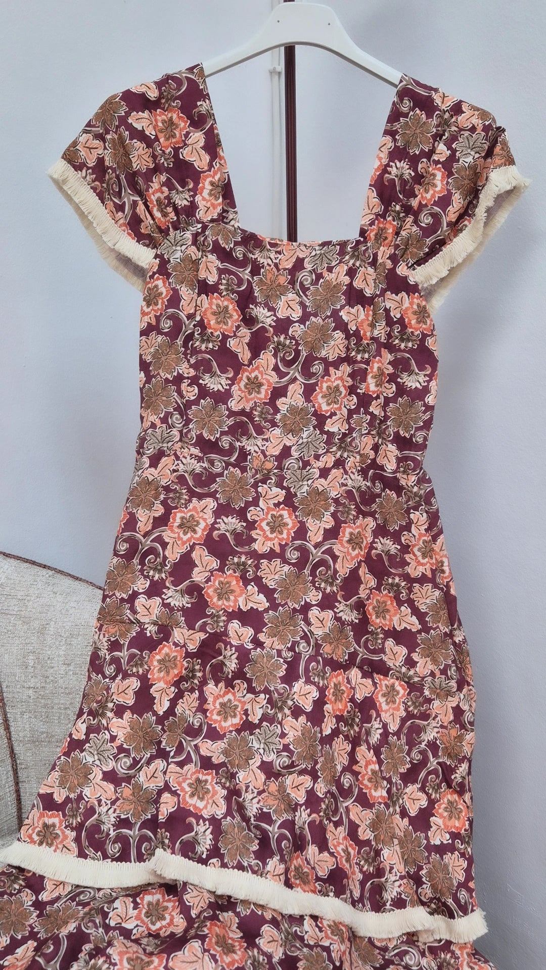 Vestido volantes y flecos A