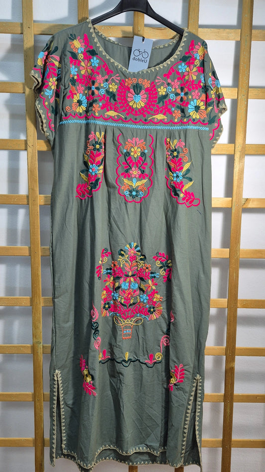 Vestido Mexicano verde