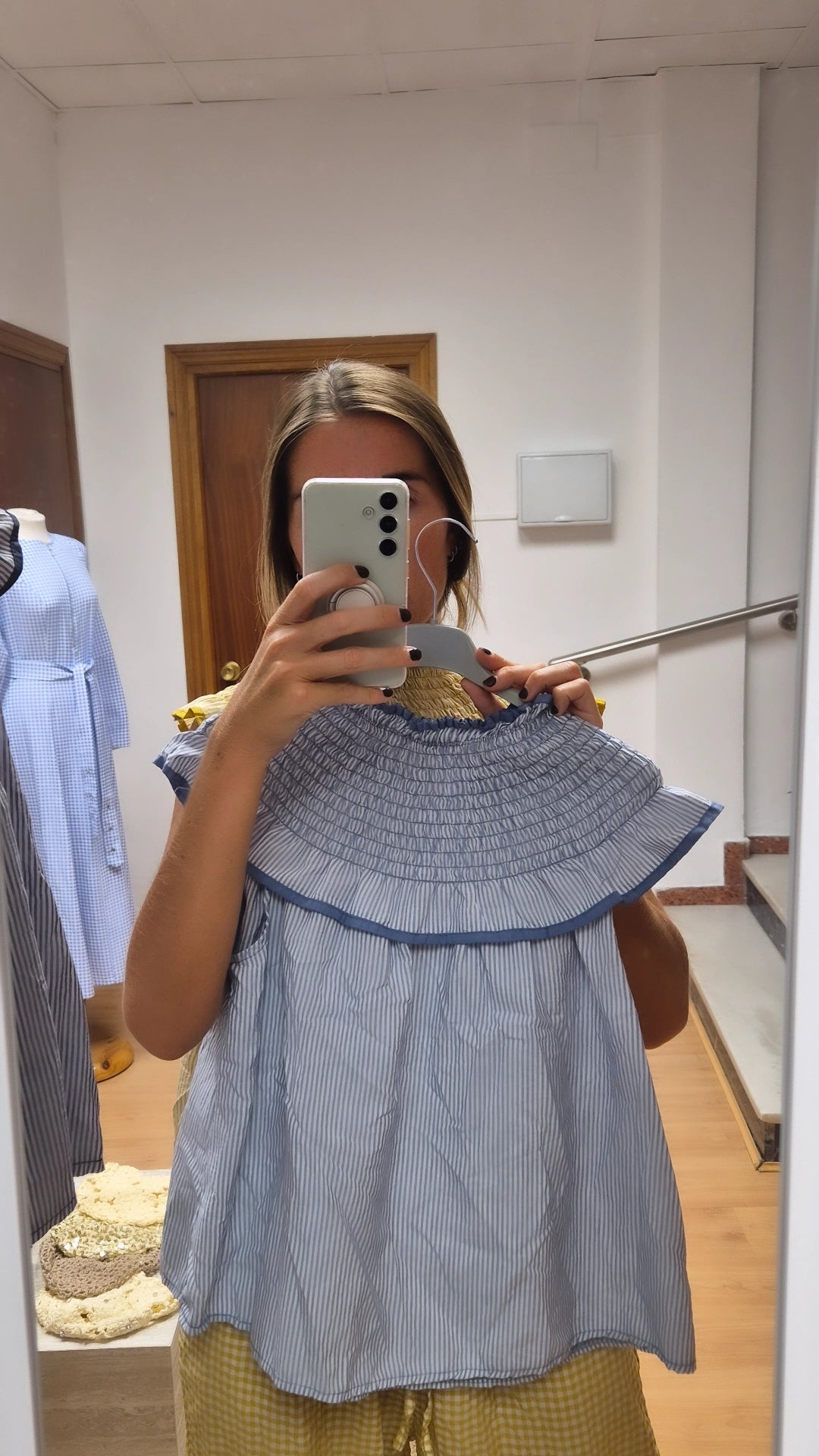 Blusa Claudia celeste