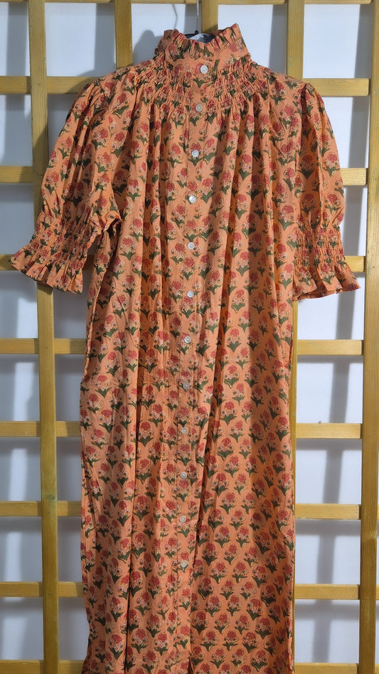 Vestido Florelia manga corta LL