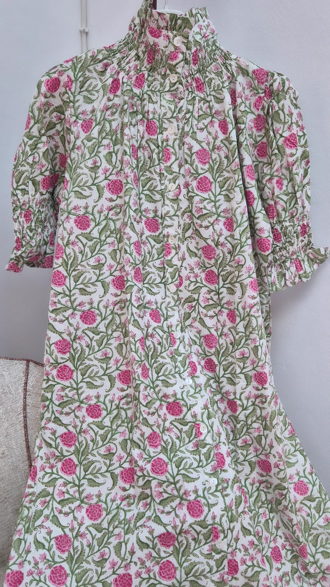 Vestido Florelia manga corta S