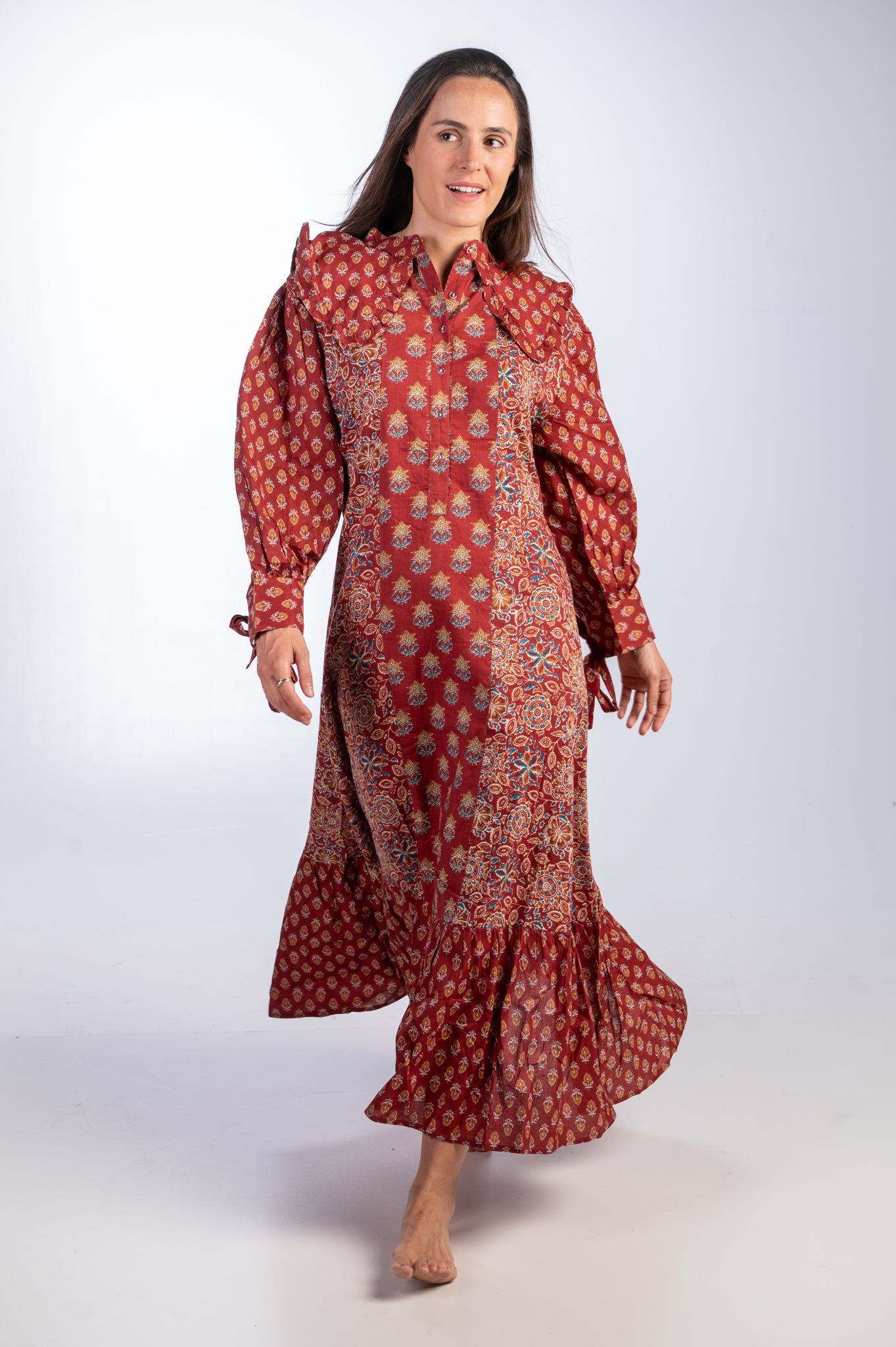 Vestido Wucher granate