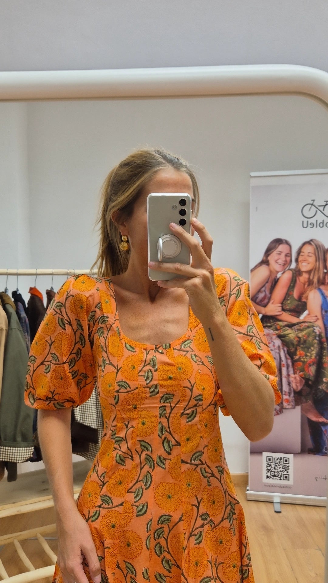 Vestido Kali con mangas Adhara