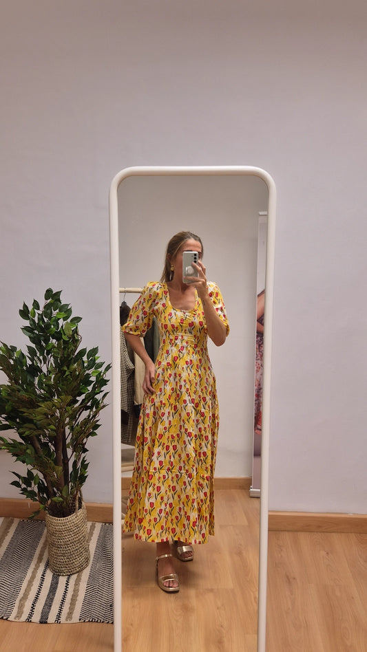 Vestido Kali con mangas Nahara