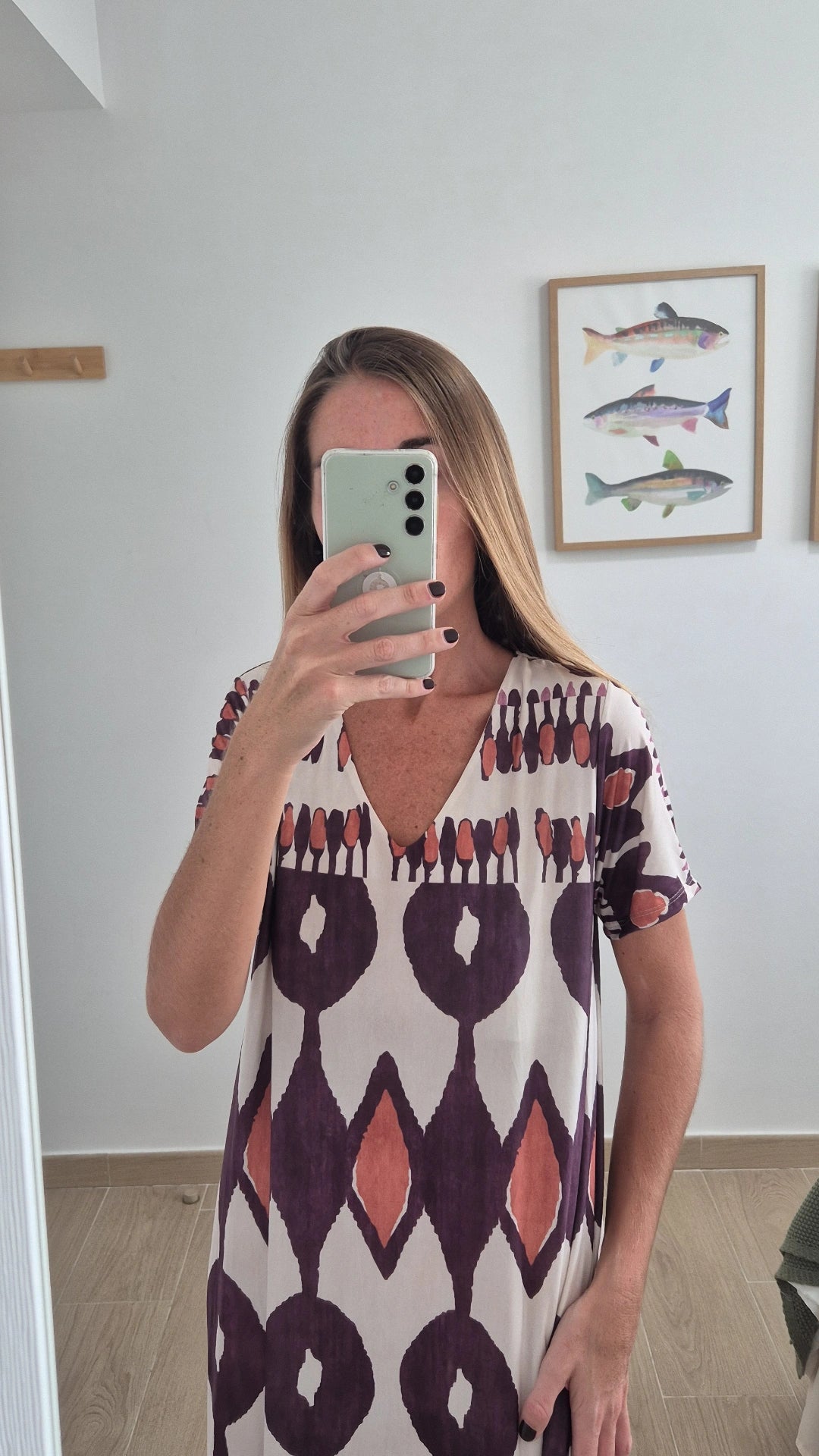 Vestido punto de seda