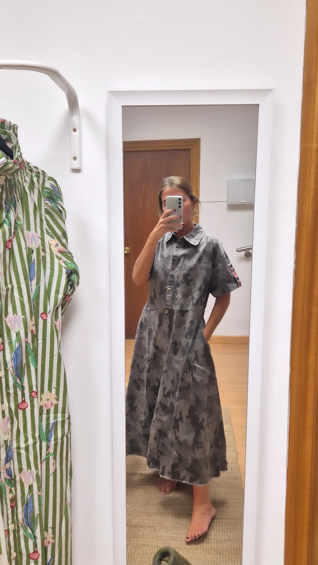 Vestido Militar gris