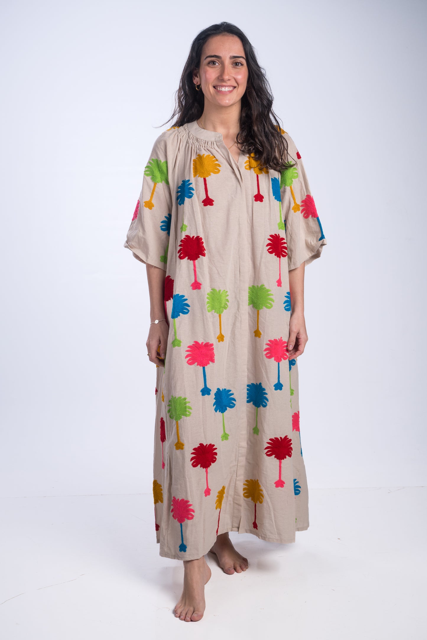 Vestido María beige