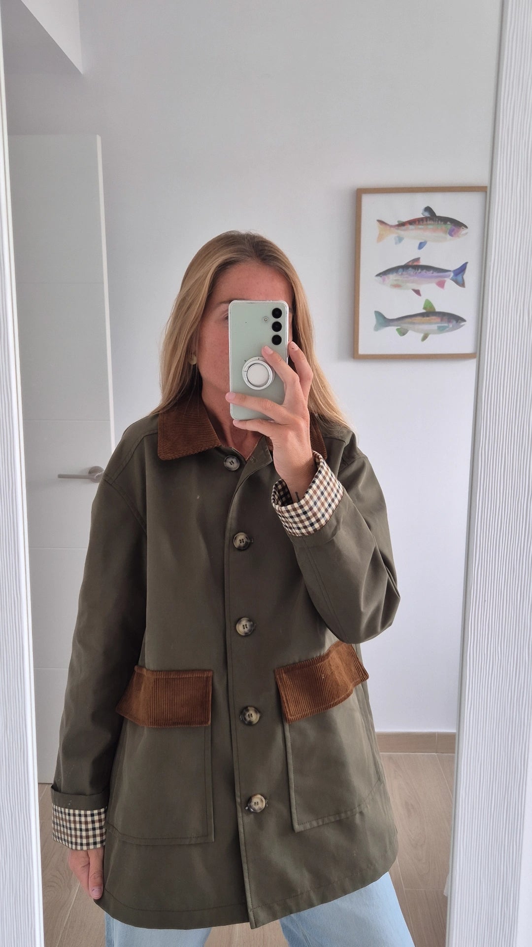 Chaqueta clásica verde