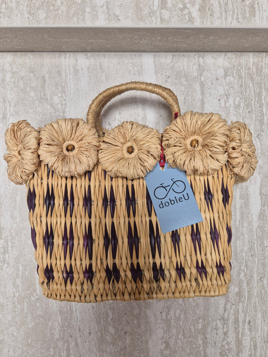 Bolso artesanal de fibras naturales