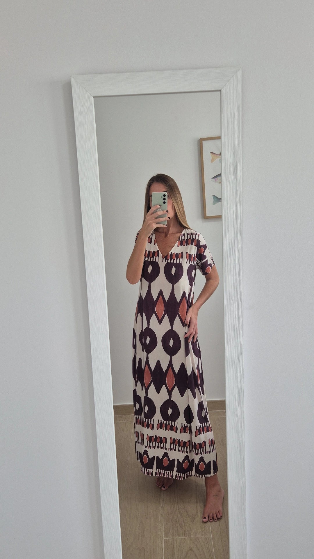 Vestido punto de seda
