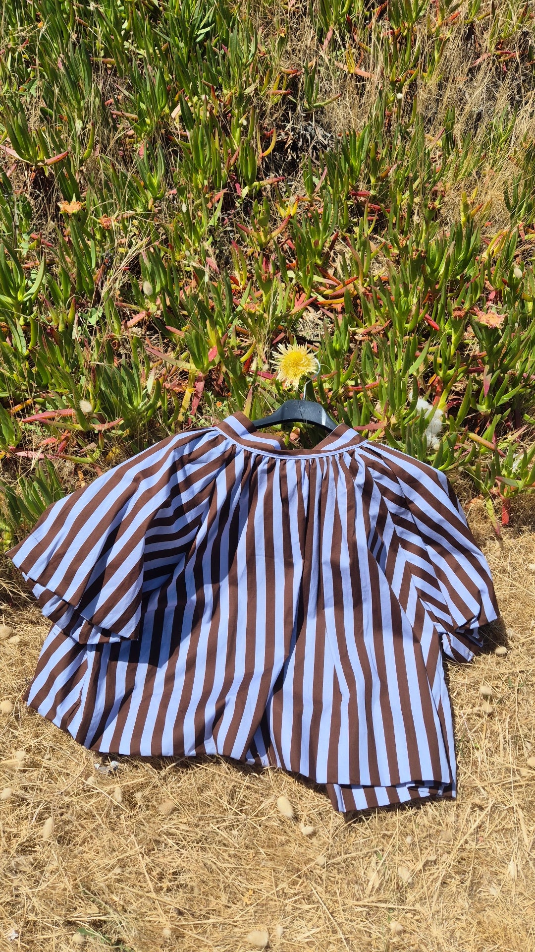 Blusa rayas y lazo con mangas B