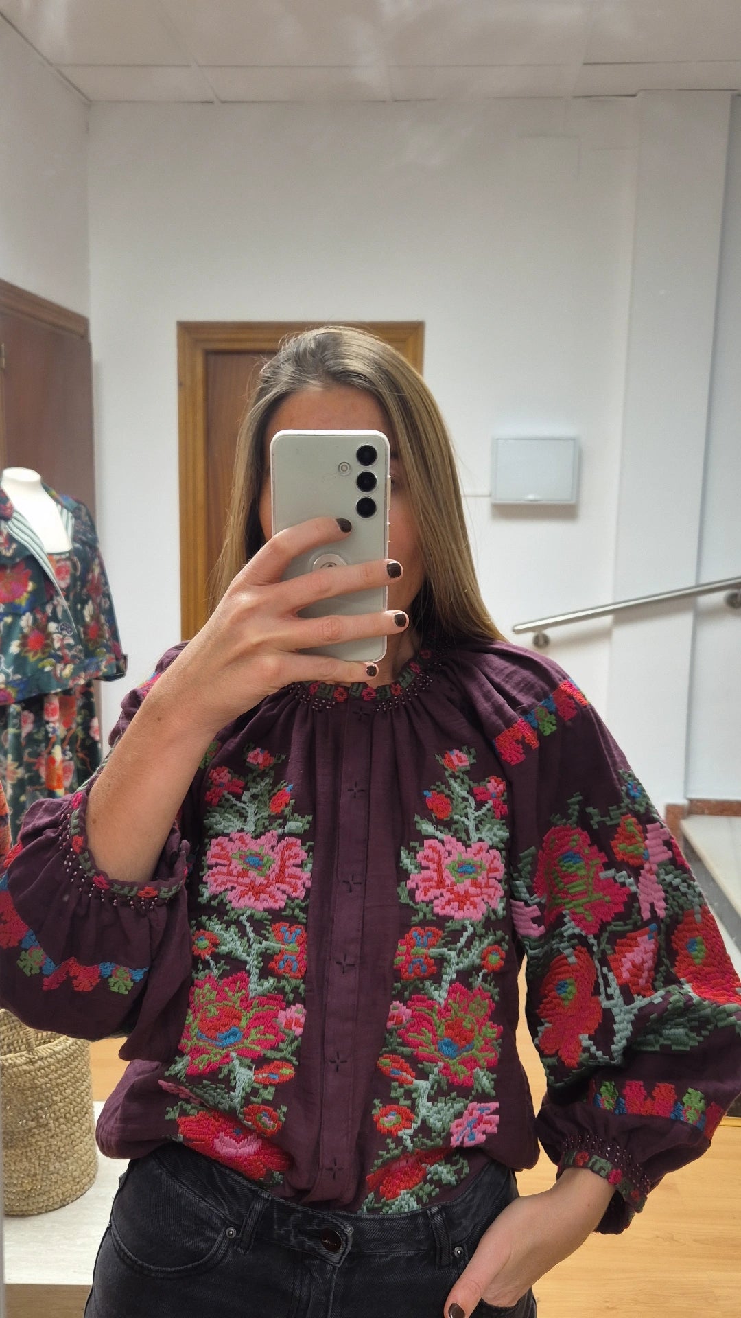 Blusa/Kimono Ankita buganvilla