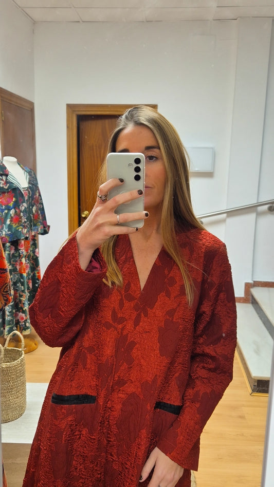 Abrigo|Kimono rugoso especial
